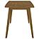 Kersey Dining Table with Angled Legs Chestnut by Coaster
