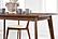 Kersey Dining Table with Angled Legs Chestnut by Coaster