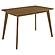 Kersey Dining Table with Angled Legs Chestnut by Coaster