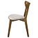Kersey Dining Side Chairs w/Curved Backs Beige and Chestnut (Set of 2) by Coaster