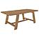 Sharon 7-piece Rectangular Trestle Base Dining Table Set Blue and Brown by Coaster