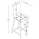 Tolbert 5-piece Bar Set w/Acrylic Chairs Clear and Chrome by Coaster