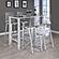 Tolbert 5-piece Bar Set w/Acrylic Chairs Clear and Chrome by Coaster