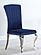 Betty Upholstered Side Chairs Ink Blue and Chrome (Set of 4) by Coaster