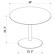 Lowry Round Dining Table White by Coaster