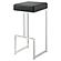Gervase Square Bar Stool Black and Chrome by Coaster