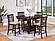 Lavon 5-piece Counter Height Dining Room Set Light Chestnut and Espresso by Coaster