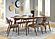 Malone 7-piece Rectangular Dining Set Dark Walnut and Brown by Coaster