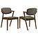 Malone Dining Side Chairs Brown and Dark Walnut (Set of 2) by Coaster