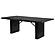 Catherine Rectangular Double Pedestal Dining Table Black by Coaster