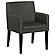 Catherine Upholstered Dining Arm Chair Charcoal Grey and Black (Set of 2) by Coaster