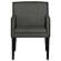 Catherine Upholstered Dining Arm Chair Charcoal Grey and Black (Set of 2) by Coaster