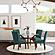 Cantley Upholstered Dining Side Chair Teal Blue (Set of 2) by Coaster