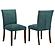 Cantley Upholstered Dining Side Chair Teal Blue (Set of 2) by Coaster