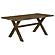 Alston X-shaped Dining Table Knotty Nutmeg by Coaster