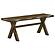 Alston X-shaped Dining Bench Knotty Nutmeg by Coaster