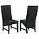 Barrand Upholstered Dining Side Chair Black (Set of 2) by Coaster