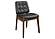 Redbridge Tufted Back Side Chairs Natural Walnut and Black (Set of 2) by Coaster