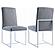 Mackinnon Upholstered Side Chairs Grey and Chrome (Set of 2) by Coaster