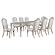 Evangeline 9-piece Dining Table Set w/Extension Leaf Ivory and Silver Oak by Coaster