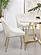 Mayette Parsons Wingback Dining Side Chairs Ivory (Set of 2) by Coaster