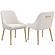 Mayette Parsons Wingback Dining Side Chairs Ivory (Set of 2) by Coaster