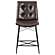 Aiken Upholstered Tufted Counter Height Stools Brown (Set of 2) by Coaster