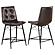 Aiken Upholstered Tufted Counter Height Stools Brown (Set of 2) by Coaster