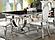 Antoine Rectangular Dining Table Chrome and Black by Coaster