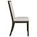 Kelly Upholstered Solid Back Dining Side Chair Beige and Dark Grey (Set of 2) by Coaster