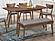 Alfredo Rectangular Dining Table Natural Walnut by Coaster