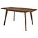 Alfredo Rectangular Dining Table Natural Walnut by Coaster