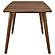 Alfredo Dining Room Set (Dining Table, 4 Chairs) Natural Walnut and Grey by Coaster
