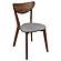 Alfredo Dining Room Set (Dining Table, 4 Chairs) Natural Walnut and Grey by Coaster