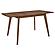 Alfredo Dining Room Set (Dining Table, 4 Chairs) Natural Walnut and Grey by Coaster
