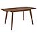 Alfredo Rectangular Dining Table Natural Walnut by Coaster