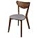 Alfredo Upholstered Dining Chairs Grey and Natural Walnut (Set of 2) by Coaster