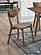 Alfredo Upholstered Dining Chairs Grey and Natural Walnut (Set of 2) by Coaster