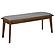 Alfredo Upholstered Dining Bench Grey and Natural Walnut by Coaster