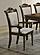 Willowbrook Upholstered Dining Armchair Grey and Chestnut (Set of 2) by Coaster