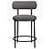 Viola Boucle Upholstered Counter Chair Grey (Set of 2) by Coaster