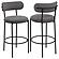 Viola Boucle Upholstered Bar Chair Grey (Set of 2) by Coaster