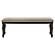 Bridget Upholstered Dining Bench Stone Brown and Charcoal Sandthrough by Coaster