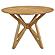 Elowen Round Solid Wood Dining Table Light Walnut by Coaster