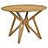 Elowen Round Solid Wood Dining Table Light Walnut by Coaster