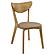 Elowen Dining Side Chair Light Walnut and Brown (Set of 2) by Coaster