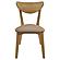 Elowen Dining Side Chair Light Walnut and Brown (Set of 2) by Coaster