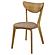 Elowen Dining Side Chair Light Walnut and Brown (Set of 2) by Coaster