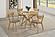 Elowen Dining Side Chair Light Walnut and Brown (Set of 2) by Coaster