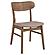 Dortch Dining Side Chair Walnut and Brown (Set of 2) by Coaster